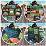 Camping Series Large Round Beach Towel