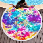 Bulk Round Beach Towel Tie Dye