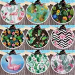 succulent round beach towel wholesale