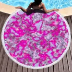 Marble Best Round Beach Towel