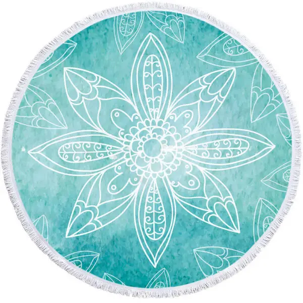 Custom round beach towel - Image 10