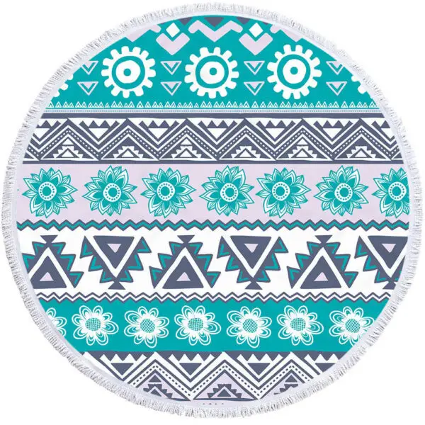 Custom round beach towel - Image 9