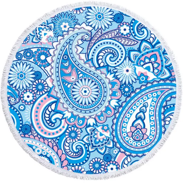 Custom round beach towel - Image 8