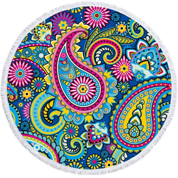 Custom round beach towel - Image 7