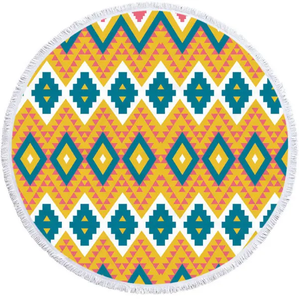 Custom round beach towel - Image 5