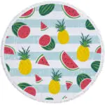 terrycloth round beach towel