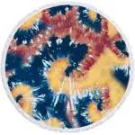 tie dye rainbow round beach towel blanket bulk
