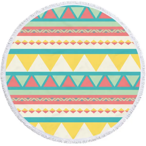 Custom round beach towel - Image 4