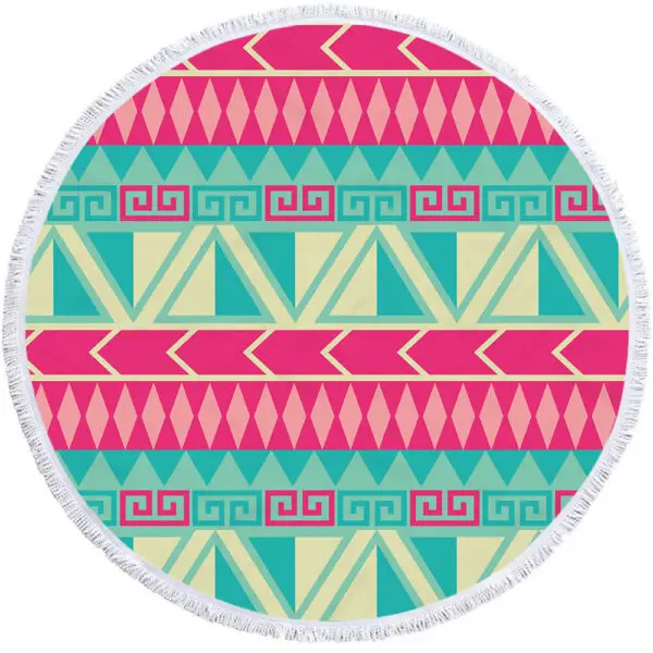 Custom round beach towel - Image 3
