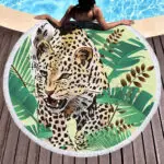 The Beast Aminal Cute Round Beach Towel