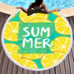 Fresh Summer Beach Towel Mat Round