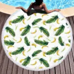 soft round beach towel