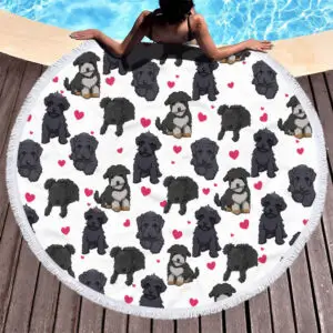 pets round beach towel sale
