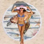 Round Octopus Crab Turtle Beach Towel