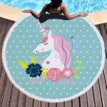 large round beach blanket for kids
