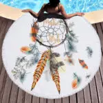 Dreamcatcher round beach towel manufacturer