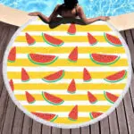 custom luxury beach towels fruits watermelons