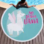 round alpaca beach towel blanket